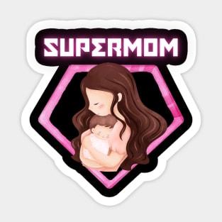 Supermom - Mother My Hero Sticker